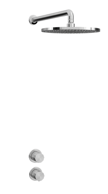 Toni Déca indbygningsbrusesæt i krom u/ håndbruser